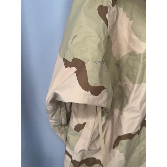 USGI Parka Mens Large Regular Desert Camo Cold Weather Hooded ECWCS Jacket - Picture 4 of 10